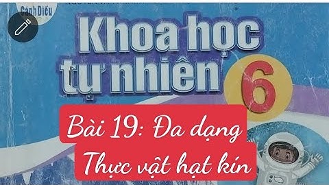 Môn khoa học tự nhiên 6 sách cánh diều bài 19 Đa dạng thực vật.phần V.Hạt kín