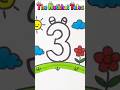Learn #numbers 3 | Tracing for #kids & #toddlers | #preschool #learning #shorts #youtubeshorts