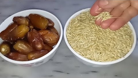قنبلة فيتامينية لرمضان للتخلص من التعب والارهاق /عندك تمر و شعير حضري وصفة ملكية صحية و مفيدة