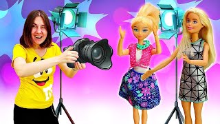 Кастинг на роль в сериале: Барби и Хлоя на фотосессии - Сериал про школу 37