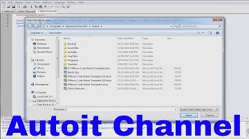 Autoit Tutorial - Open an Excel book