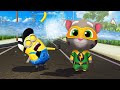 Talking Tom and Friends RUN Challenge! My Talking Tom vs Minion! WHO IS THE BEST?