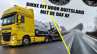 4K TRANSPORT - DIKKE RIT DOOR DUITSLAND MET DE DAF XF