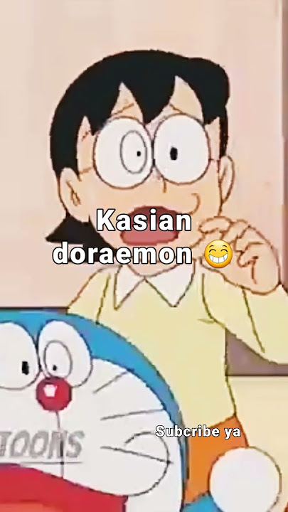 lucu banget lihat muka doraemon di remes2 ibu 😁