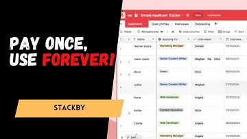 Stackby Review: Flexible Spreadsheet & Database Collaboration Tool | AppSumo Deal