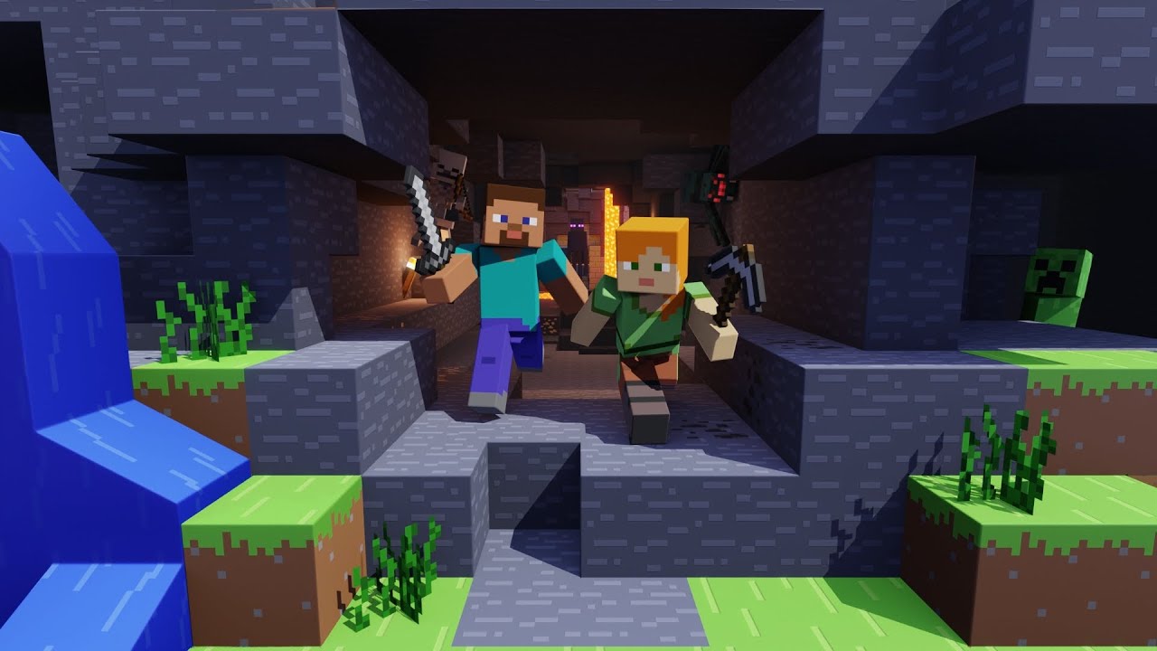 Minecraft launcher improved with animation - YouTube