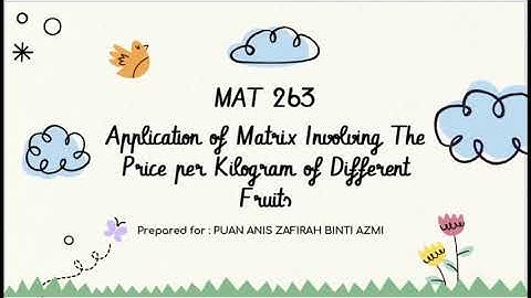 MAT263 Group Assignment