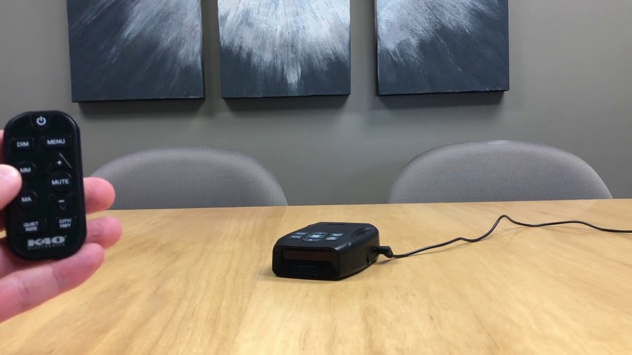 How To Use The K40 Electronics Portable Platinum100 Radar Detector With