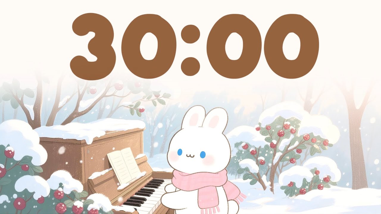 Winter Study timer 🎵 30 minute timer for classroom - YouTube