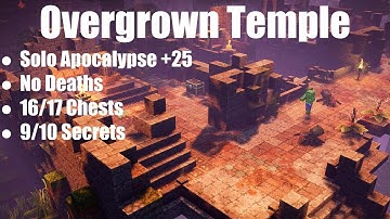 Minecraft Dungeons - Overgrown Temple (Solo Apocalypse +25, No Deaths)
