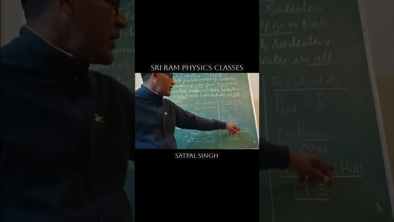 Radiation Pressure | Numerical | NEET 