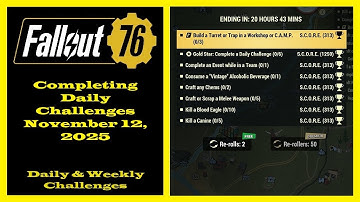 Completing Daily Challenges For November 12, 2025 - Fallout 76 Daily Challenges Guide