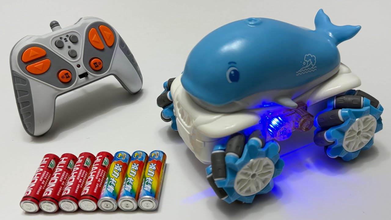 Unboxing cute stunt RC racing car, Electric city fire rescue bus, RC cartoon police car,EV excavator