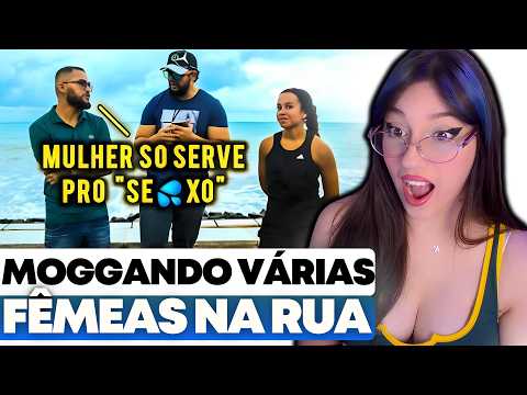 REACT | FALANDO PIADAS MACHlSTAS PARA MULHERES NA RUA🗿pt2