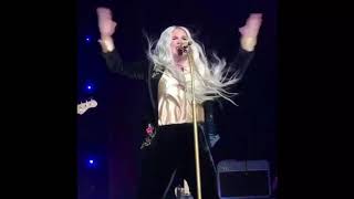 Kesha performing live at Rainbow Tour 2017 - New York City (Snapchat clips)