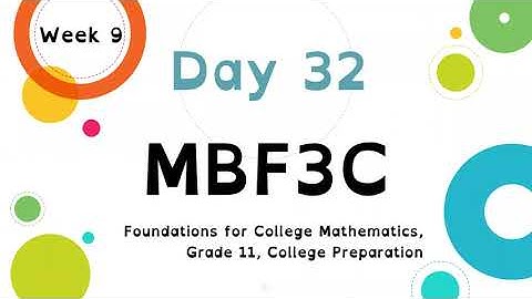 MBF3C Wahsa Unit 1 Review