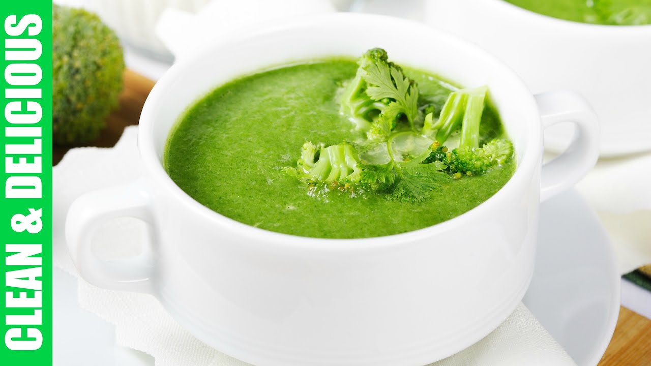 BROCCOLI STEM SOUP RECIPE | Clean & Delicious