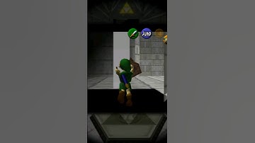 how fast can I skip door of time in zelda oot🤩 #speedrun #n64 #glitch #shorts