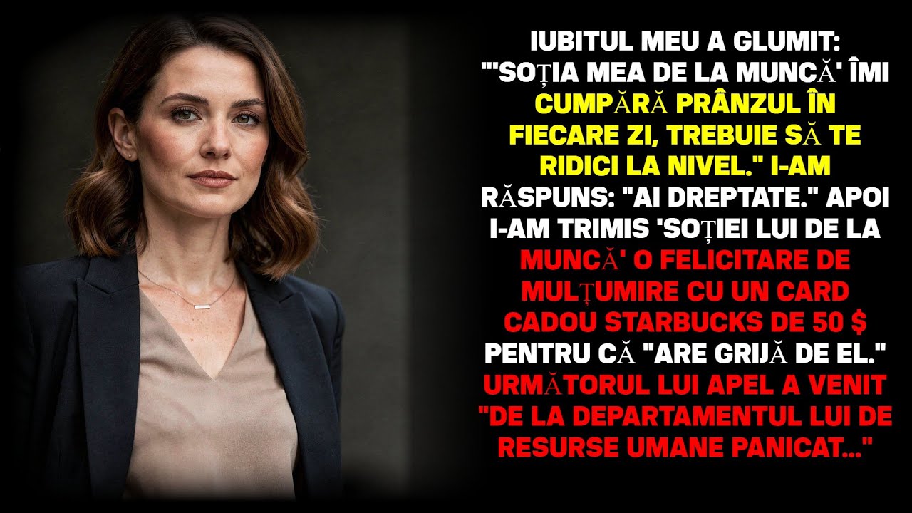 Iubitul meu a glumit: „’Soția de la muncă’ îmi cumpără prânzul zilnic, tu trebuie să...”