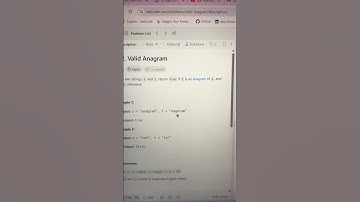 Valid Anagram - DSA