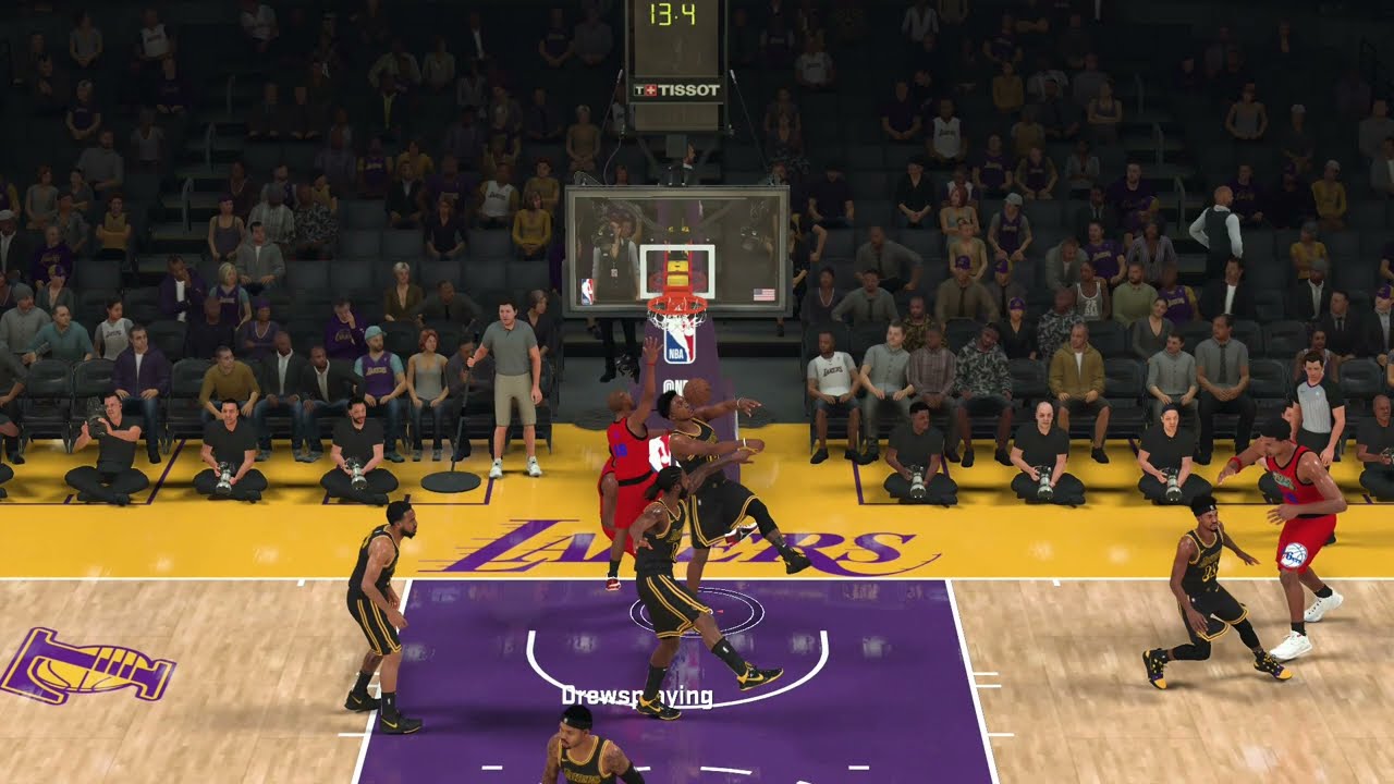 NBA 2k22 Chris Paul Jukes Kent Bazemore and dunks on DeAndre Jordan and Malik Monk