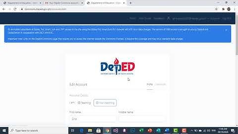 Register Account in DepEd Commons