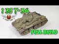 TAMIYA T-34 FULL BUILD VIDEO BUILD #T34 #Russian Tank