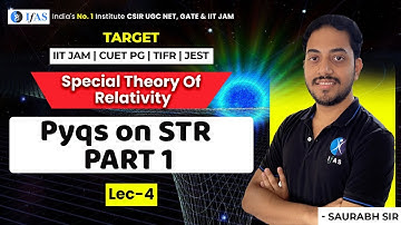 Pyqs on STR PART 1 | Special Theory Of Relativity |L 4 |  IFAS