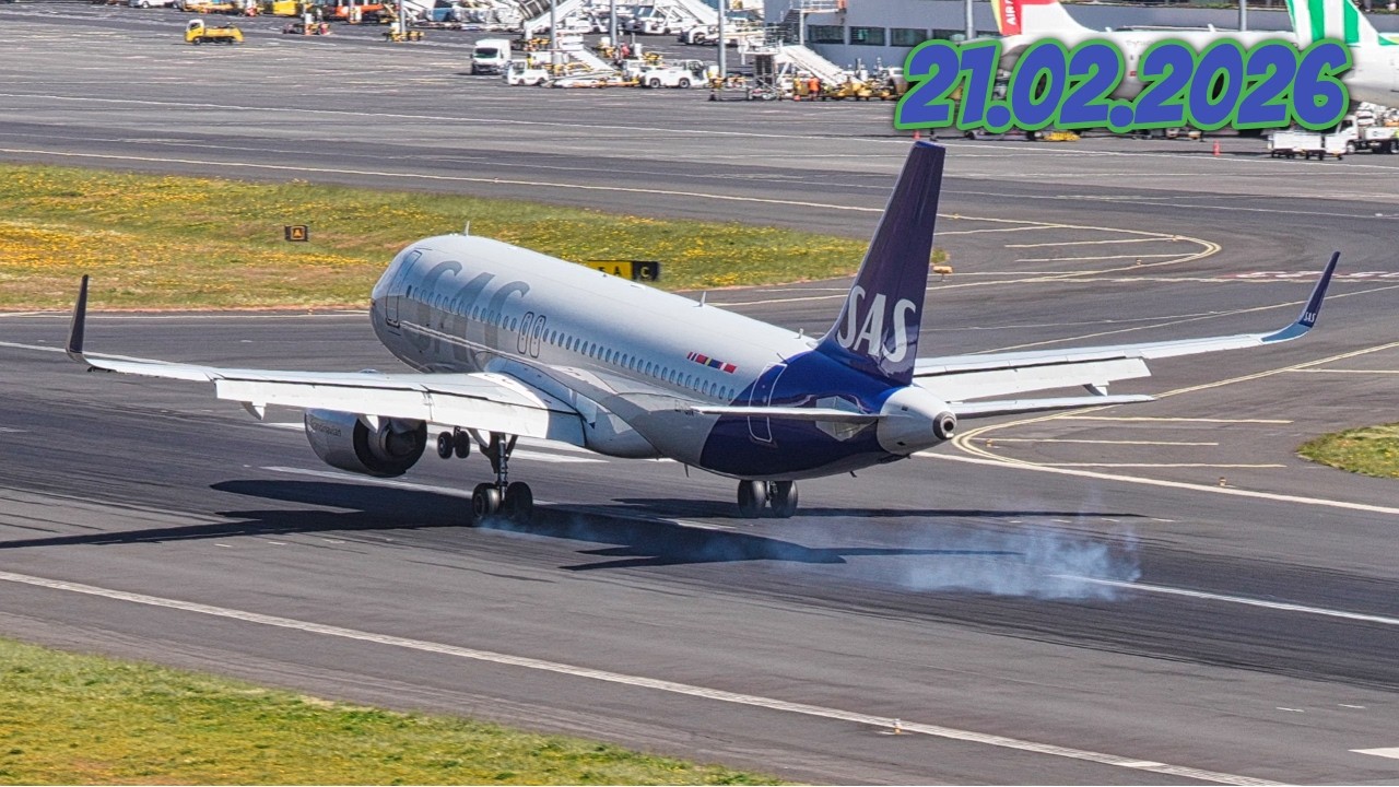 Madeira Airport Landings and Takeoffs 21.02.2026