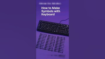 How to make symbols with keyboard