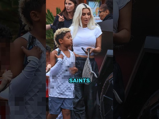 Kim Kardashian, Kanye West, and Khloe Kardashian Attend Son Saint's Basketball Game in LA class=