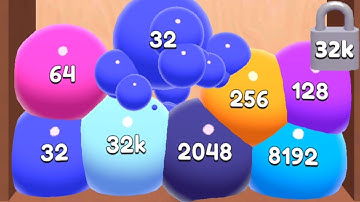 Jelly 2048: Unlock 32k Level Up Jelly Numbers Blob Merge 3D (Part 02) New Mobile Games