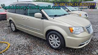 2C4RC1BG1GR252399 Chrysler Town And Country 2016