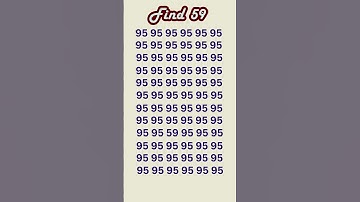 can you find 59 in 5 seconds? #wordpuzzlegame #game #mathematics #mindbendingquiz #puzzle6 5
