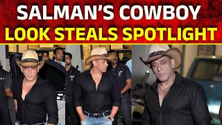 Salman Khan Turns Heads In Cowboy Hat & Black Shirt, Latest Studio Look Wins The Internet