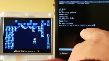 live uploading of graphics from PC to Game Boy Advance video memory