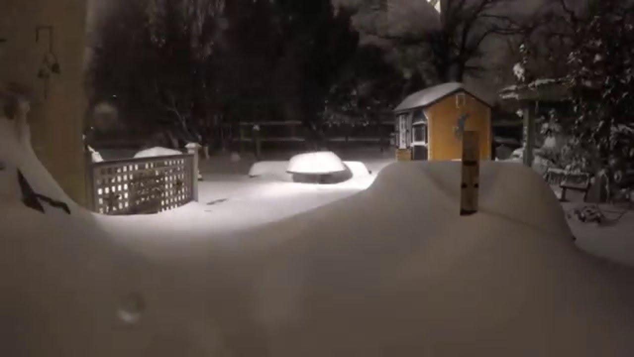 Time-lapse Blizzard January 2016 "Jonas" Alexandria, VA - YouTube