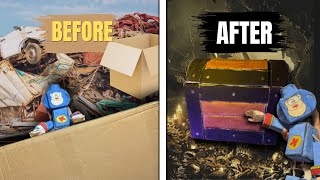 How to make diy pirate chest 🗃️kasa banya khazane ka box 🗃️
