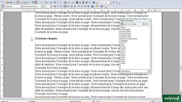 Comment modifier une table des matières dans Open Office ?