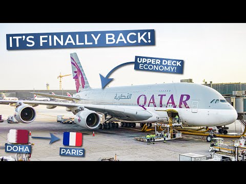 TRIPREPORT | Qatar Airways (ECONOMY) | Doha - Paris CDG | Airbus A380