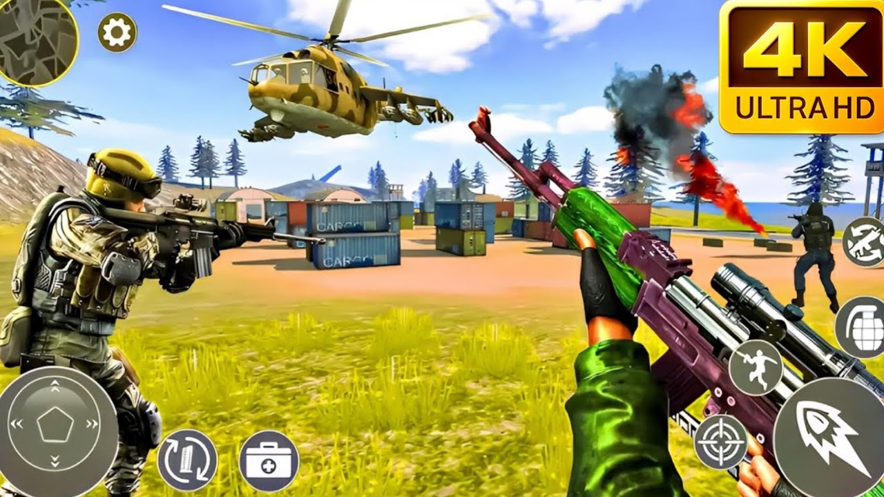 Gun Strike FPS Shooting Games 🔥 Story Mode Level 6–10 | Intense Offline FPS Gameplay