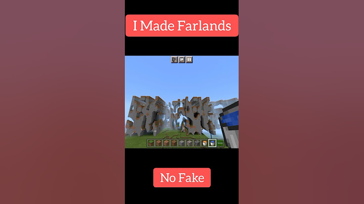 It Took Me 1Month To Built Java Edition Farlands In Pocket Edition | Minecraft 😱😎 🔥