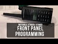 FPP (Front Panel Programming) Motorola XT665d / XT660d on PMR  446 analog