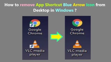 How to remove App Shortcut Blue Arrow Icon from Desktop in Windows ?