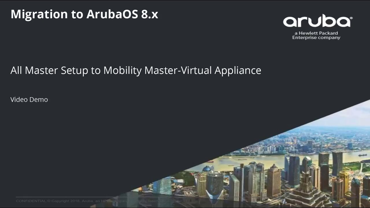 Migrating All Master Setup to Mobility Master