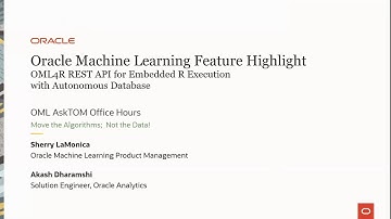 Getting Started with the OML4R 2.0 REST API