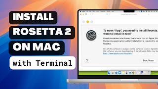 How to Ensure Rosetta 2 is Installed on macOS An easy tutorial on how to ensure Rosetta 2 is installed on your Apple Silicon Mac to run Intel-based applications
