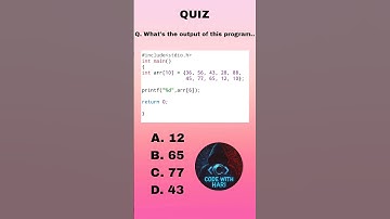 C Quiz 2 || Code With Hari || #coding #clanguage #cquiz #codewithhari #programming #cprogramming