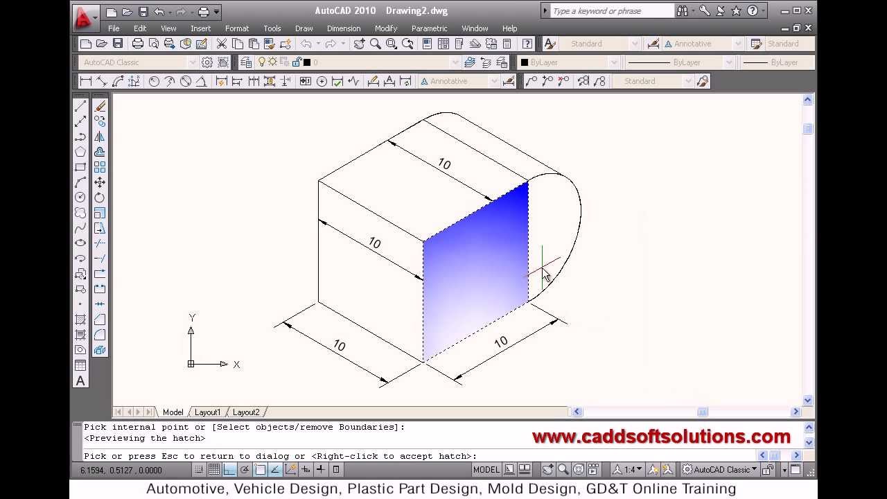 AutoCAD Isometric Drawing Tutorial YouTube