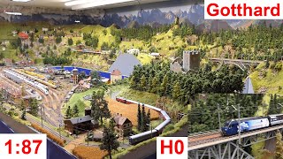 Swiss Mountains 1:87 - Märklin H0 Dream Model Railway Layout - Gotthard route Erstfeld Wassen